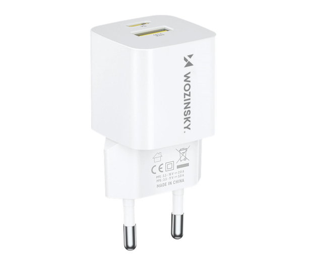 Wozinsky Ładowarka sieciowa GaN USB-A USB-C 33W biała WWCEAC - 1487884 - zdjęcie 2